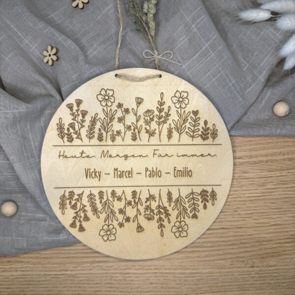 Holzschild "Für immer"