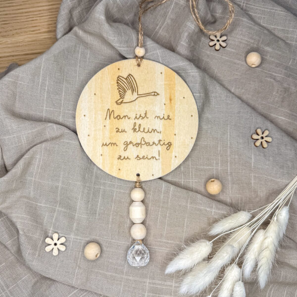 Sonnenfänger "Man ist nie zu klein..."