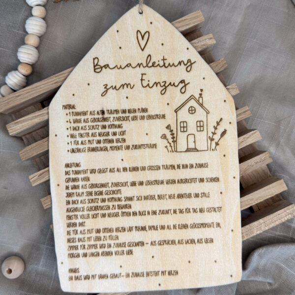 Bauanleitung zum Einzug