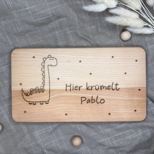 Frühstücksbrettchen "Hier krümelt..."