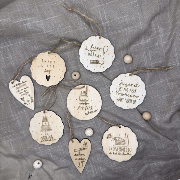 Geschenkanhänger im Set