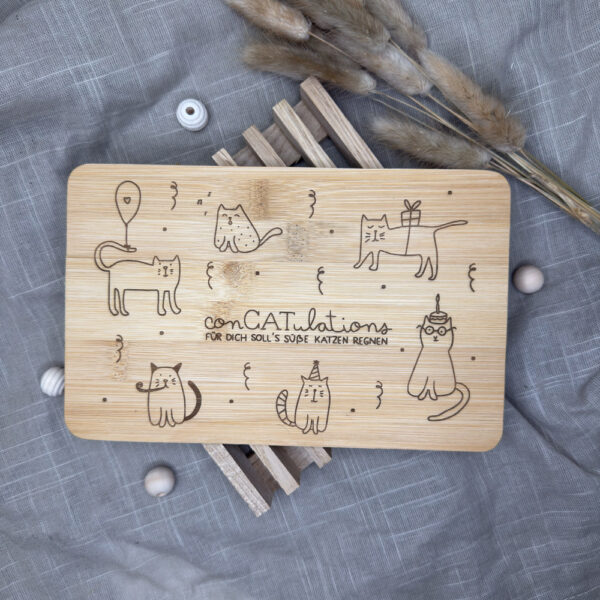 Bambusbrett "Concatulations"